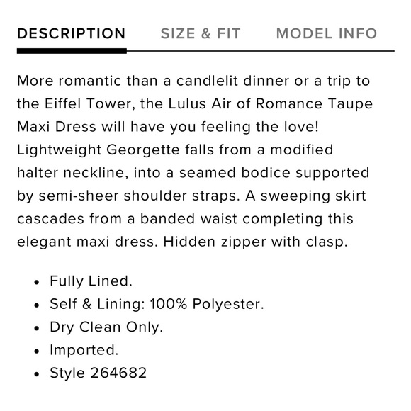 LULU’S AIR OF ROMANCE TAUPE LAVENDER MAXI DRESS SIZE S - Picture 3 of 13